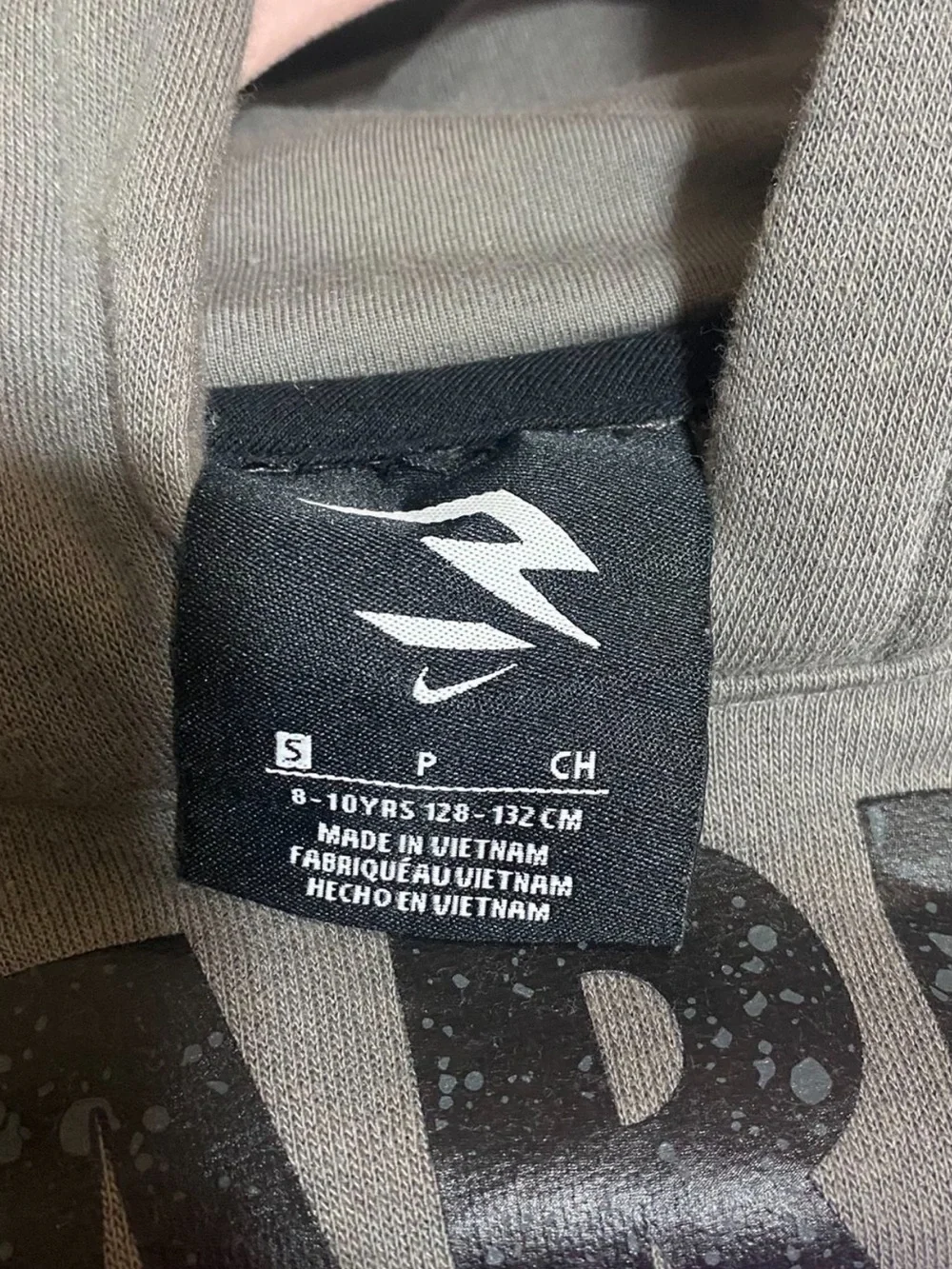 Nike Russell Wilson 3Brand Youth small -ARE YOU READY Hoodie Sweatshirt Gray